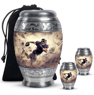Football Large Urns For Human Ashes Funeral, Ashes Memorial Urn