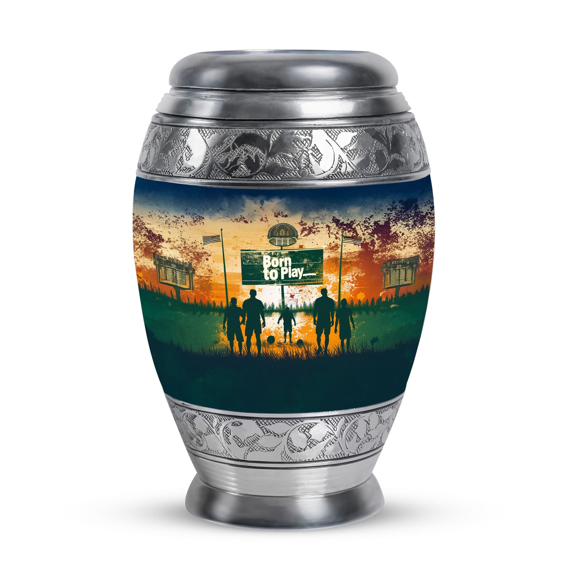 Football Keepsake Funeral, Ashes Cremation Urn For Ashes