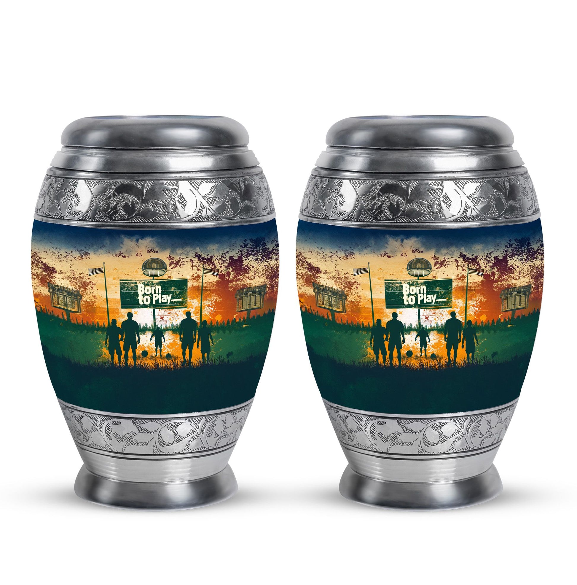 Football Keepsake Funeral, Ashes Cremation Urn For Ashes