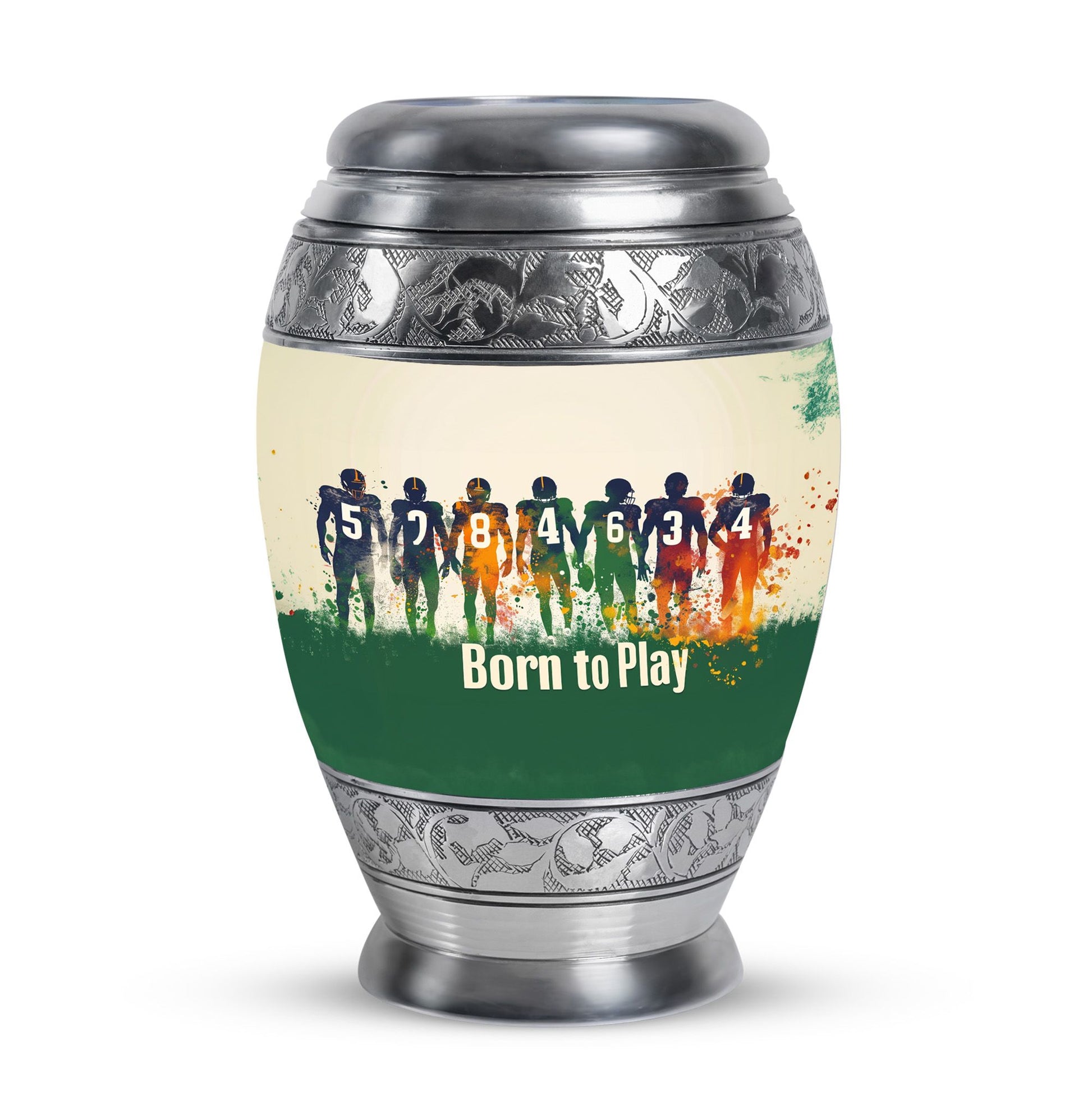 Football Medium Urn Large Funeral, Ashes Urn For Ashes