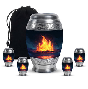 Bornfire Small Urn For Ashes Adult Male Funeral, Ashes Cremation Urn
