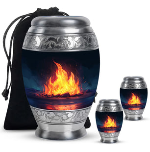 Bornfire Small Urn For Ashes Adult Male Funeral, Ashes Cremation Urn