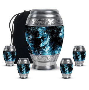 Fish A Small Urn For Ashes Funeral, Ashes Cremation Urn For Ashes