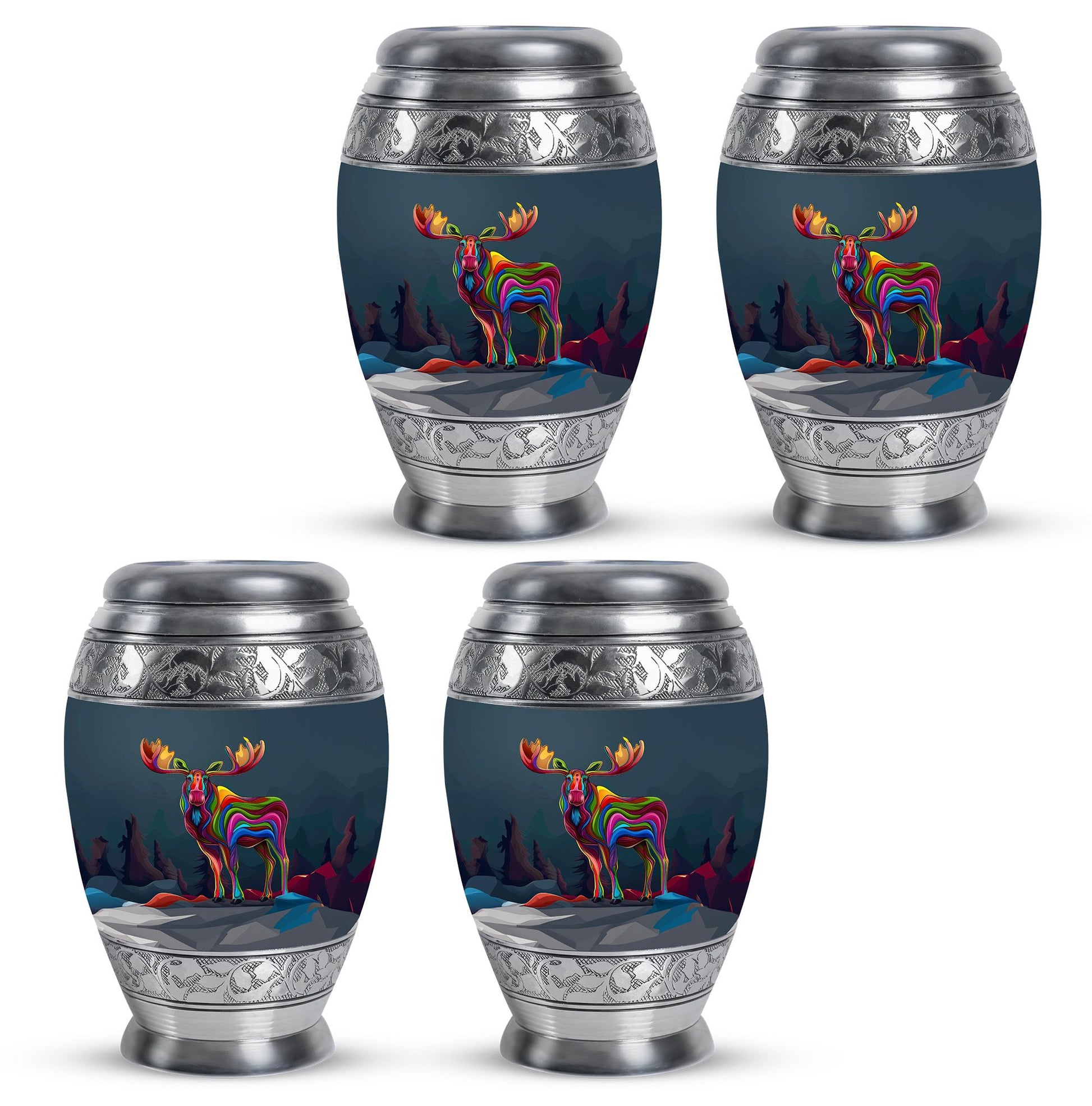 Moose Walking Adult Urn Funeral, Ashes Memorial Urn
