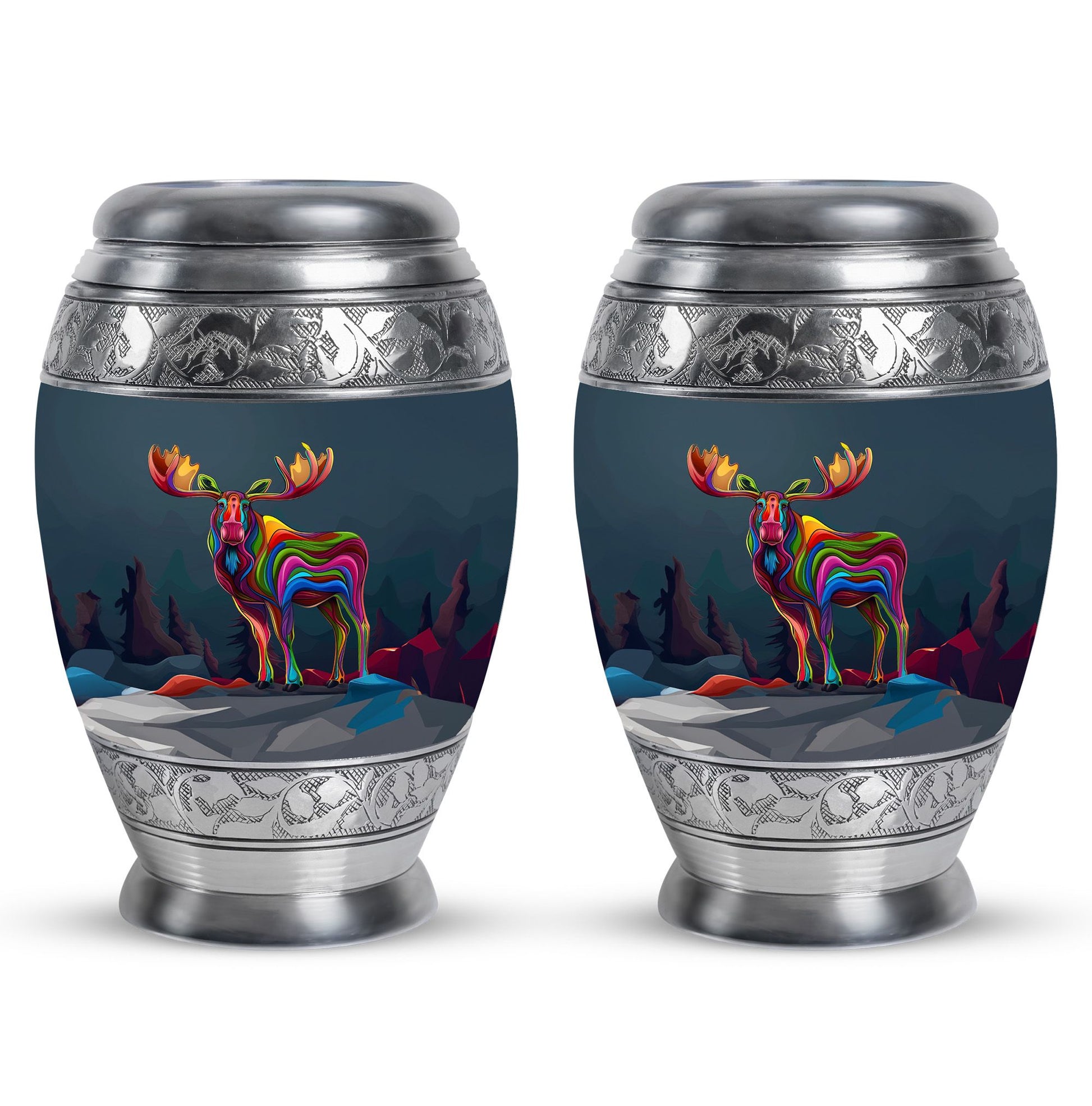 Moose Walking Adult Urn Funeral, Ashes Memorial Urn