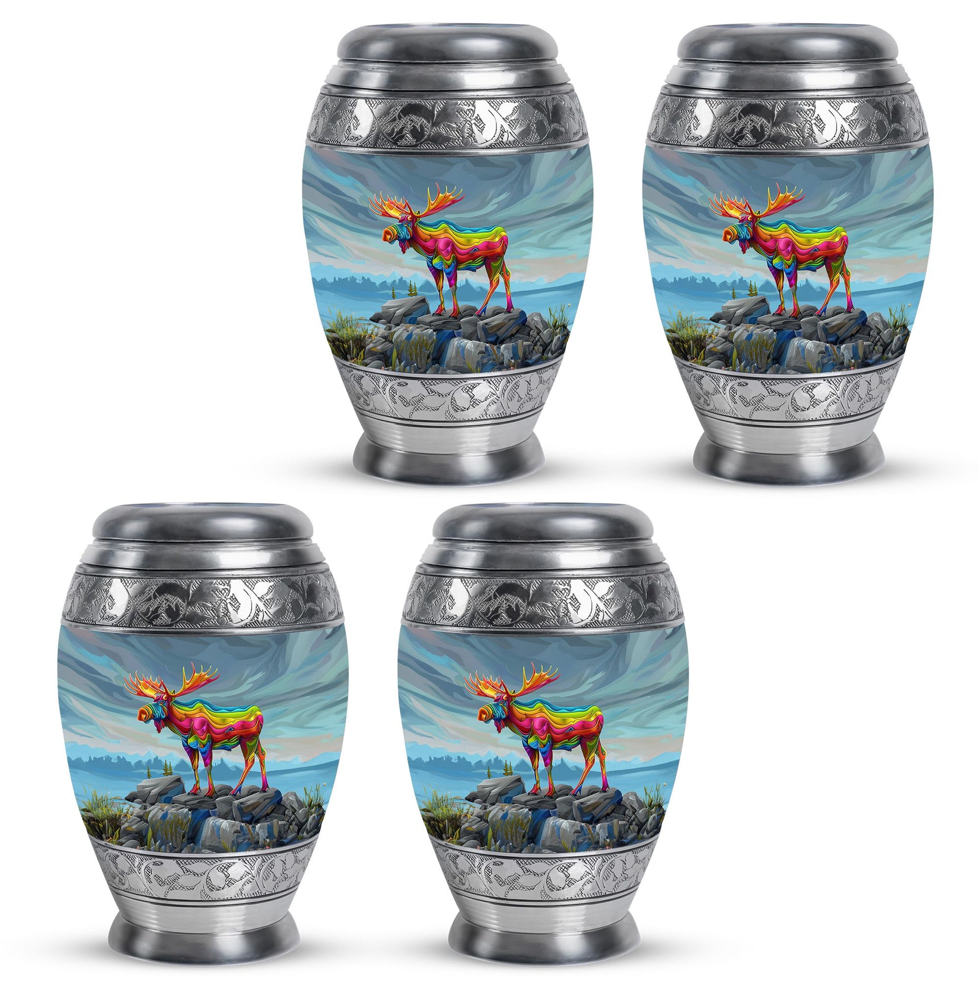Moose Walking Urns For Adults Large Funeral, Ashes Urn