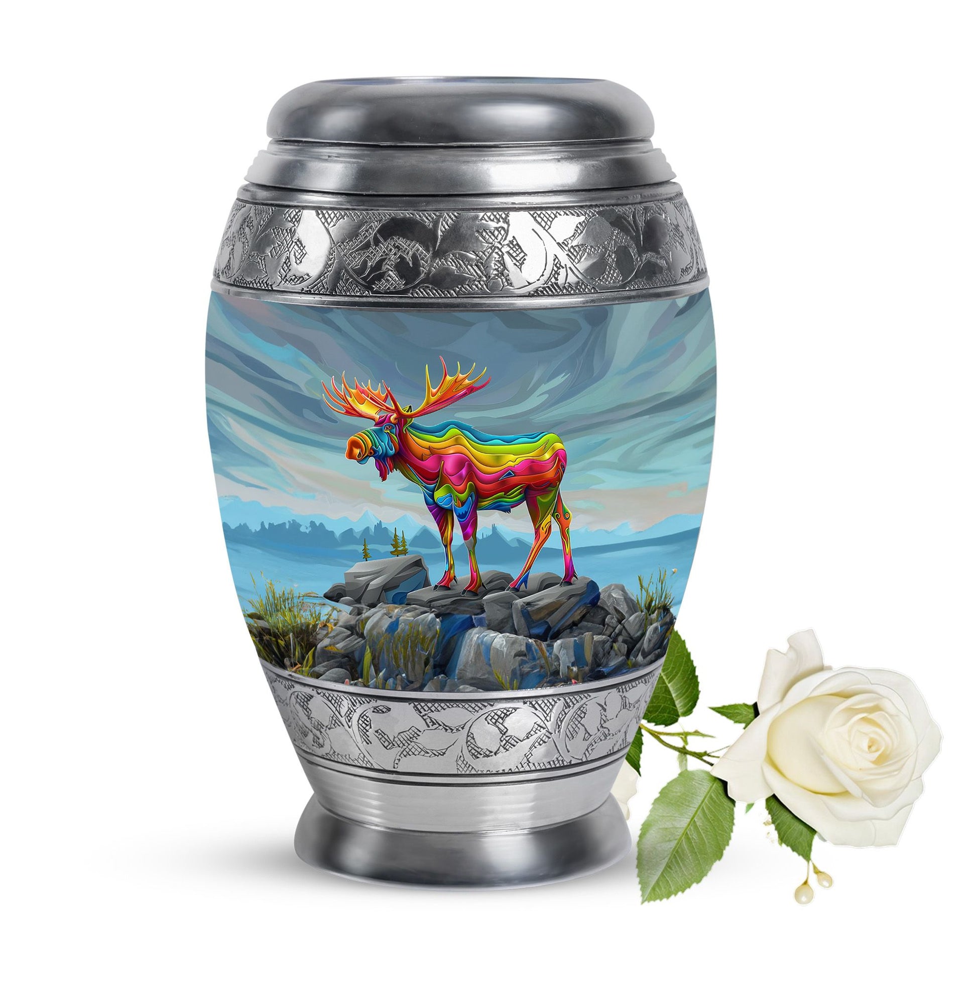 Moose Walking Urns For Adults Large Funeral, Ashes Urn