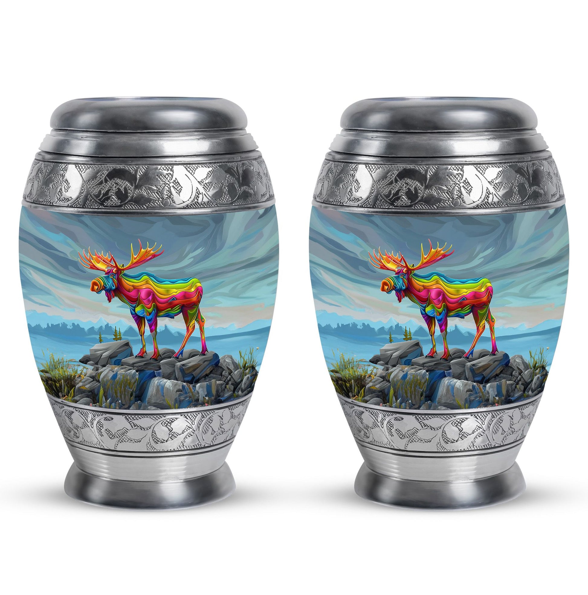 Moose Walking Urns For Adults Large Funeral, Ashes Urn