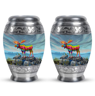 Moose Walking Urns For Adults Large Funeral, Ashes Urn