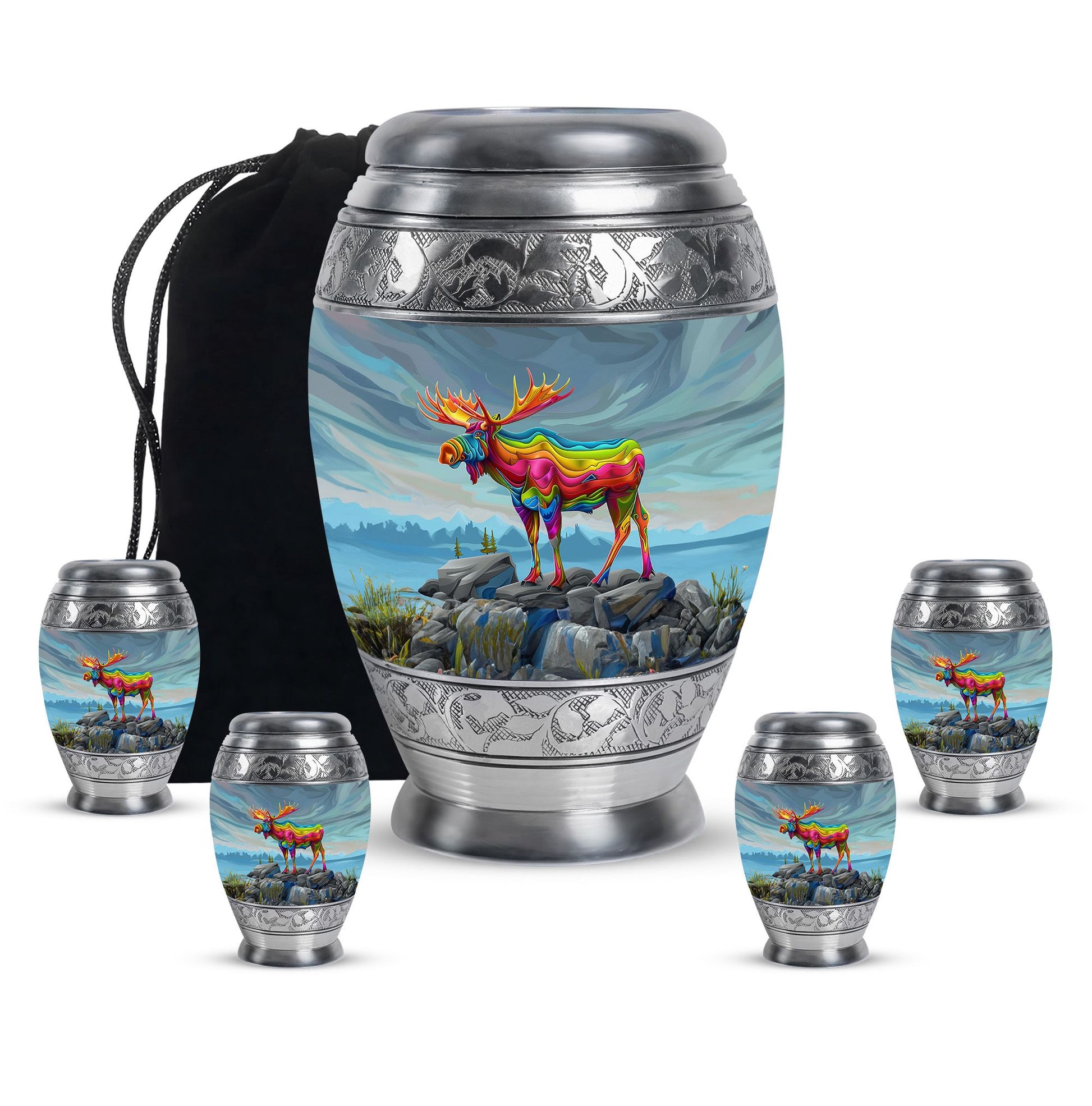 Moose Walking Urns For Adults Large Funeral, Ashes Urn