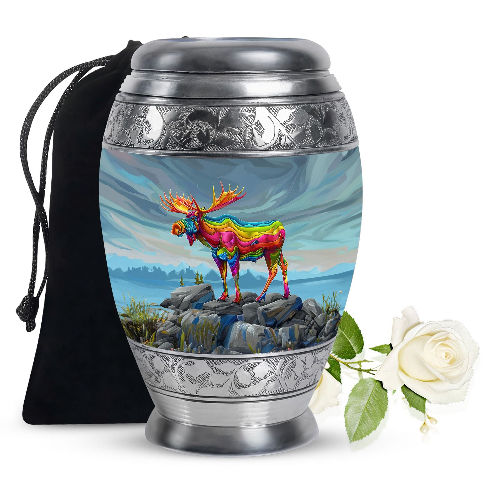 Moose Walking Urns For Adults Large Funeral, Ashes Urn
