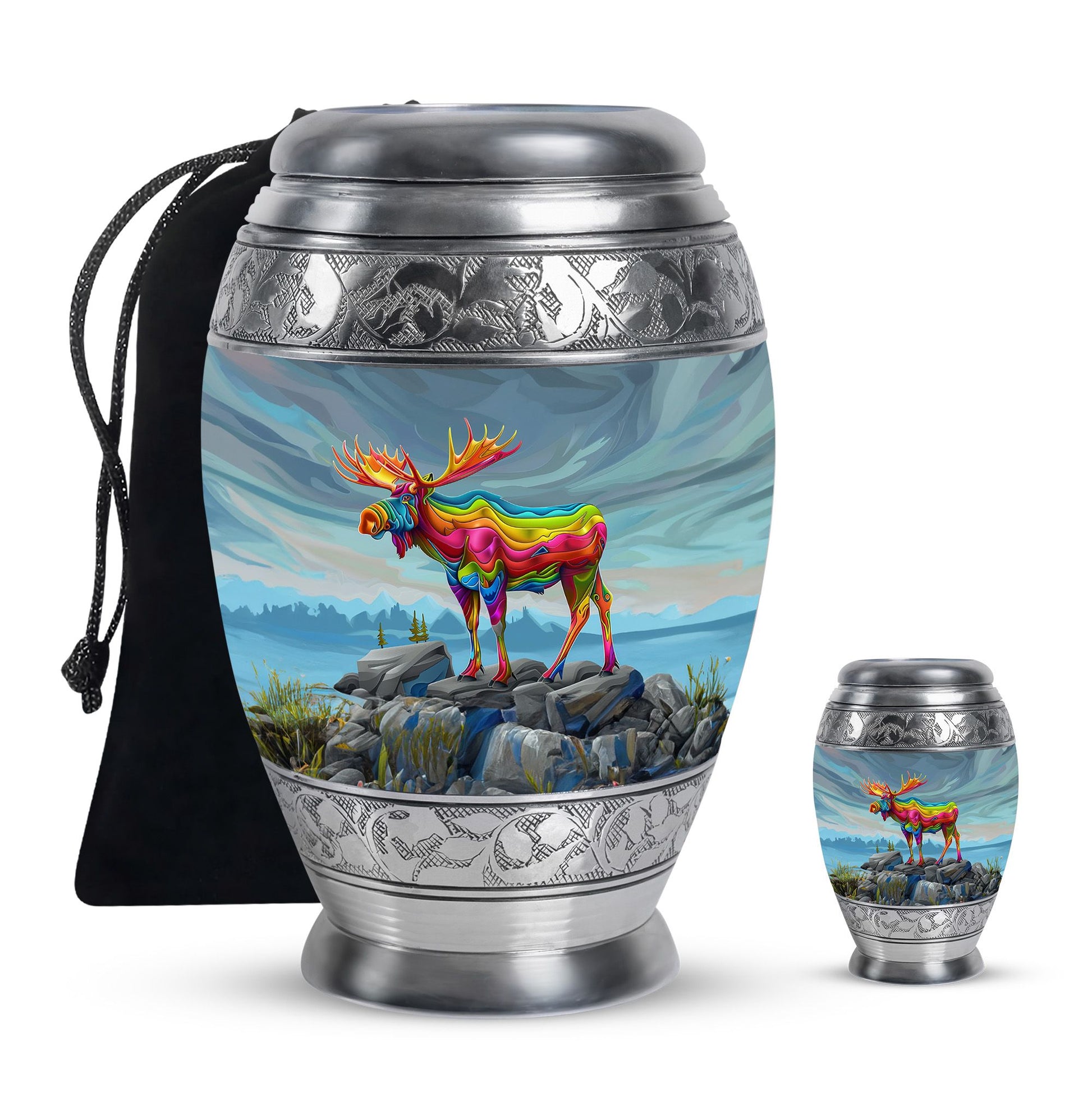 Moose Walking Urns For Adults Large Funeral, Ashes Urn