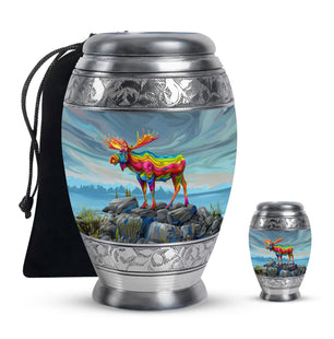 Moose Walking Urns For Adults Large Funeral, Ashes Urn