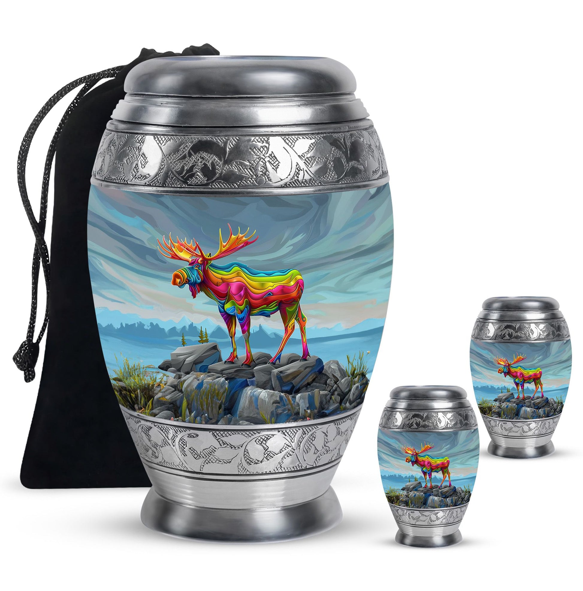 Moose Walking Urns For Adults Large Funeral, Ashes Urn