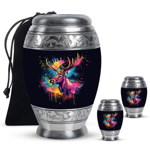 Moose Walking Urns For Ashes Adult Male Funeral, Ashes Memorial Urn