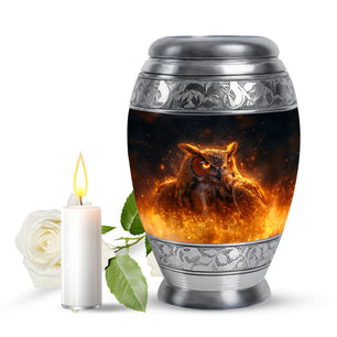 Owl Urn Vase Funeral, Ashes Cremation Urn