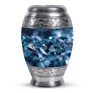 Diamond Urns For Men Large Teardrop, Heart Urn For Ashes