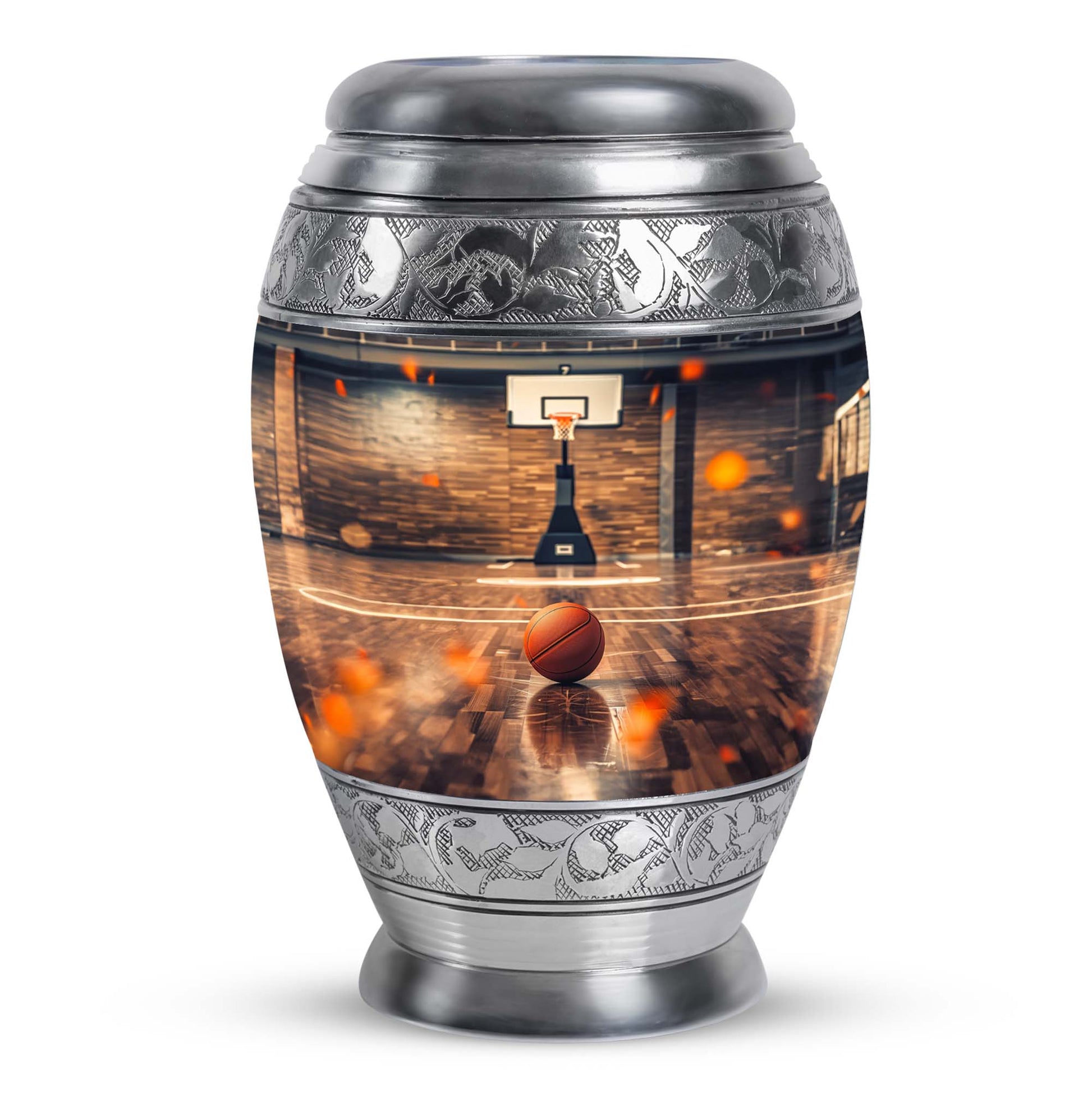 Basketball Burial Urn Teardrop, Heart Cremation Urn