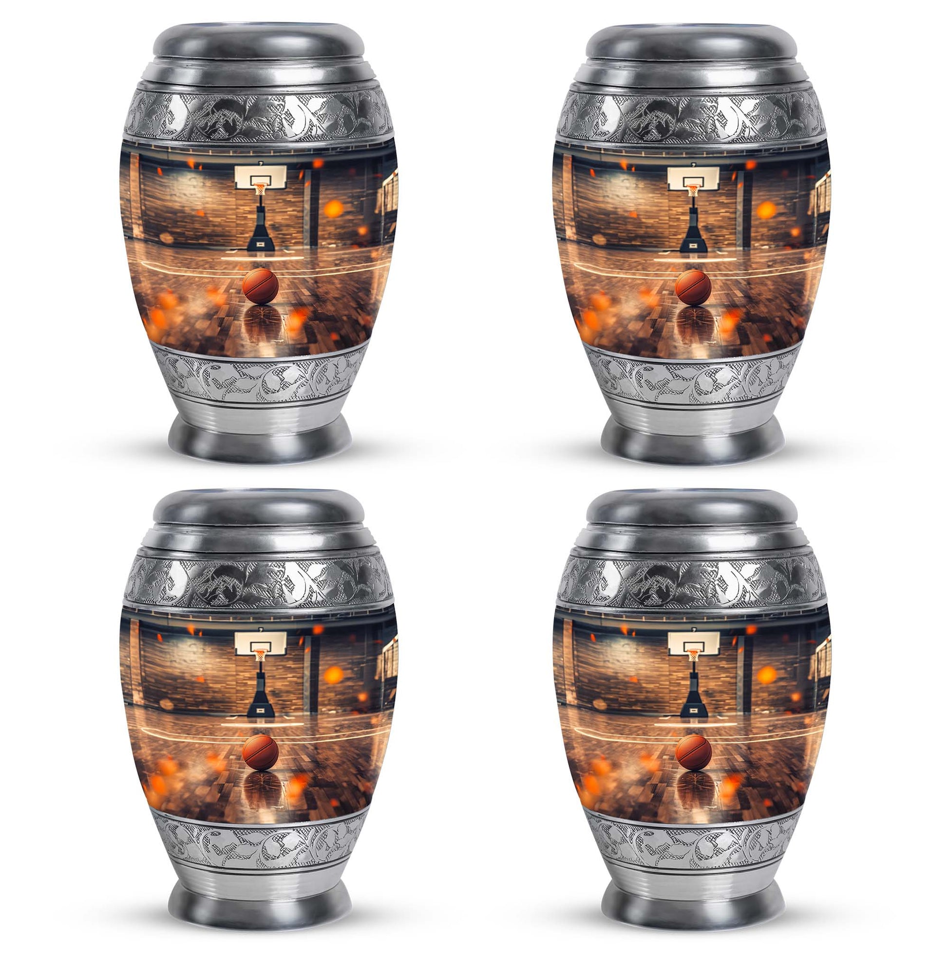 Basketball Burial Urn Teardrop, Heart Cremation Urn