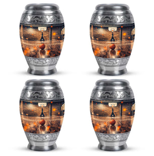 Basketball Burial Urn Teardrop, Heart Cremation Urn