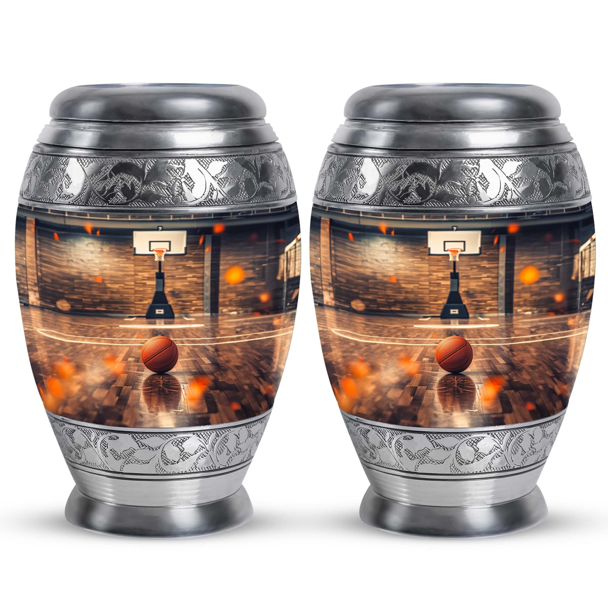 Basketball Burial Urn Teardrop, Heart Cremation Urn