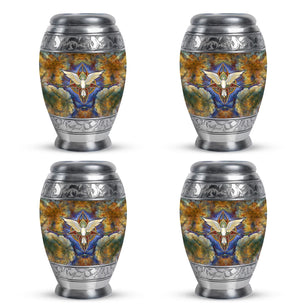 Catholic Mini Keepsake Funeral, Ashes Cremation Urn For Ashes