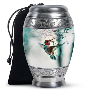 Humming Bird Memorial Urn For Ashes Funeral, Ashes Urn For Ashes