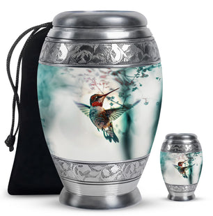 Humming Bird Memorial Urn For Ashes Funeral, Ashes Urn For Ashes