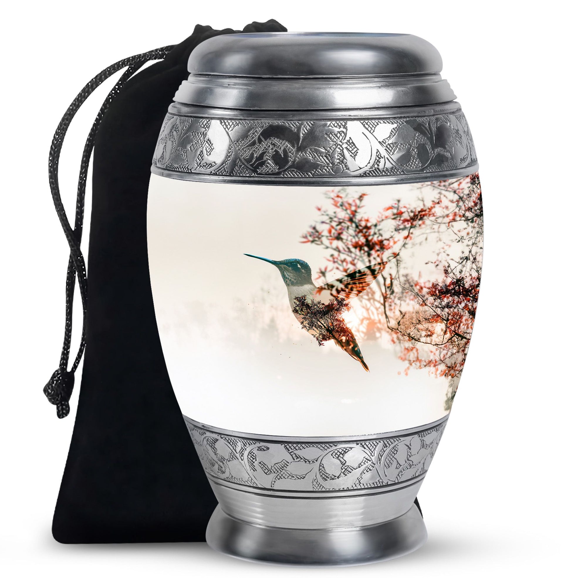 Humming Bird Small Urn For Human Ashes Funeral, Ashes Cremation Urn