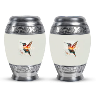 Humming Bird Decorative Urn For Ashes Funeral, Ashes Cremation Urn