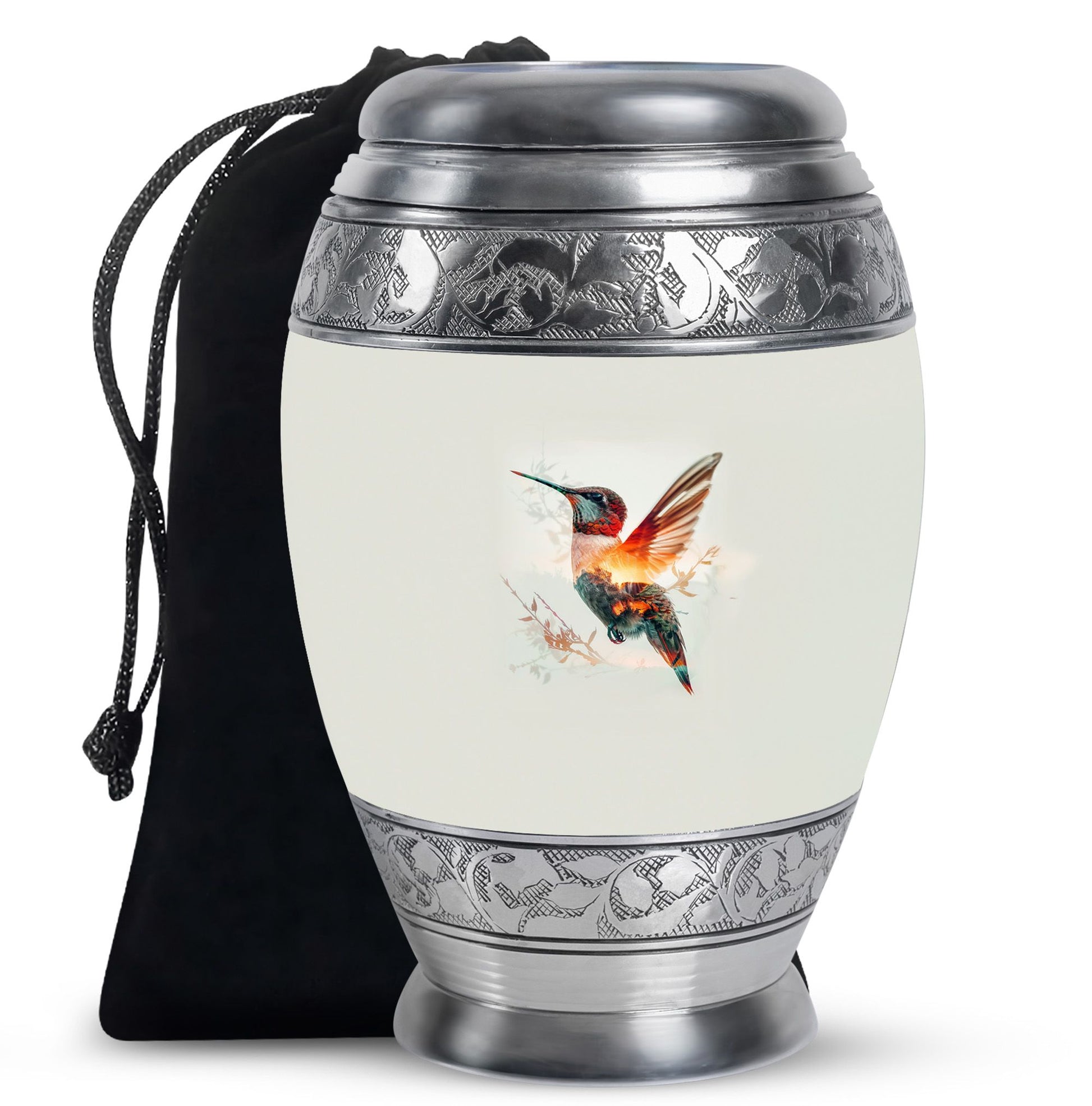 Humming Bird Decorative Urn For Ashes Funeral, Ashes Cremation Urn
