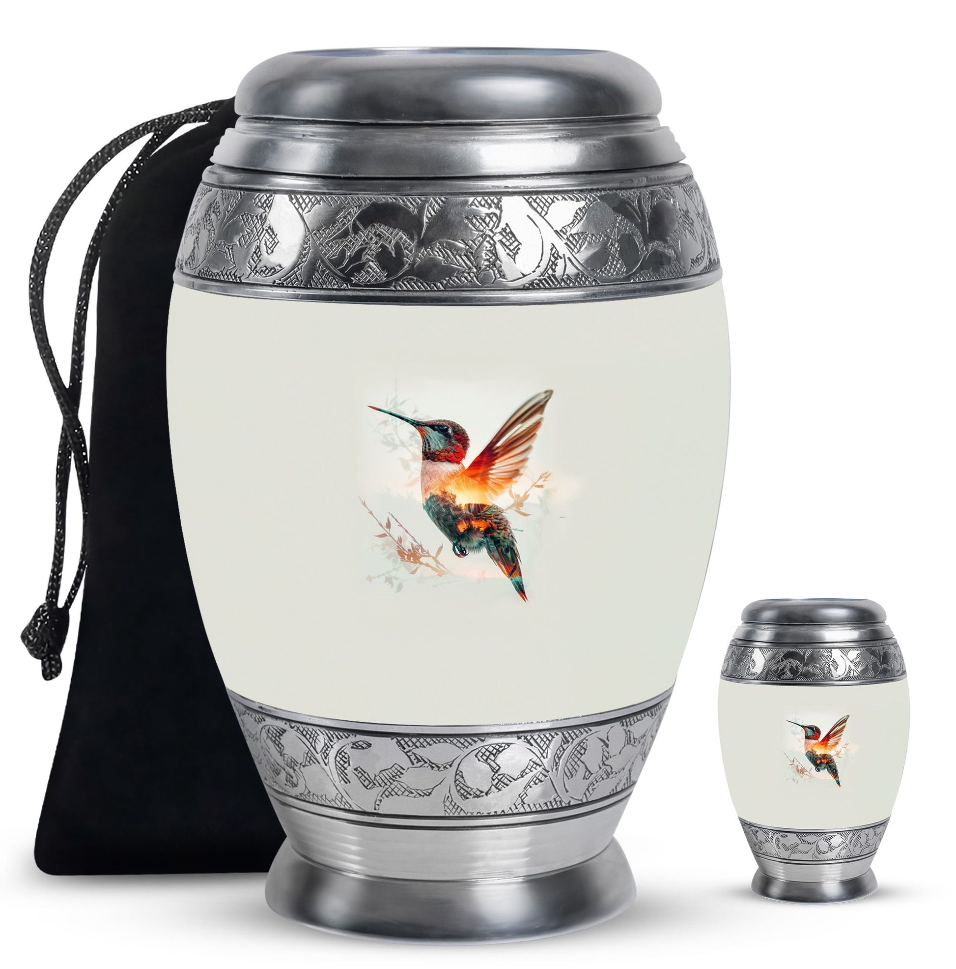 Humming Bird Decorative Urn For Ashes Funeral, Ashes Cremation Urn
