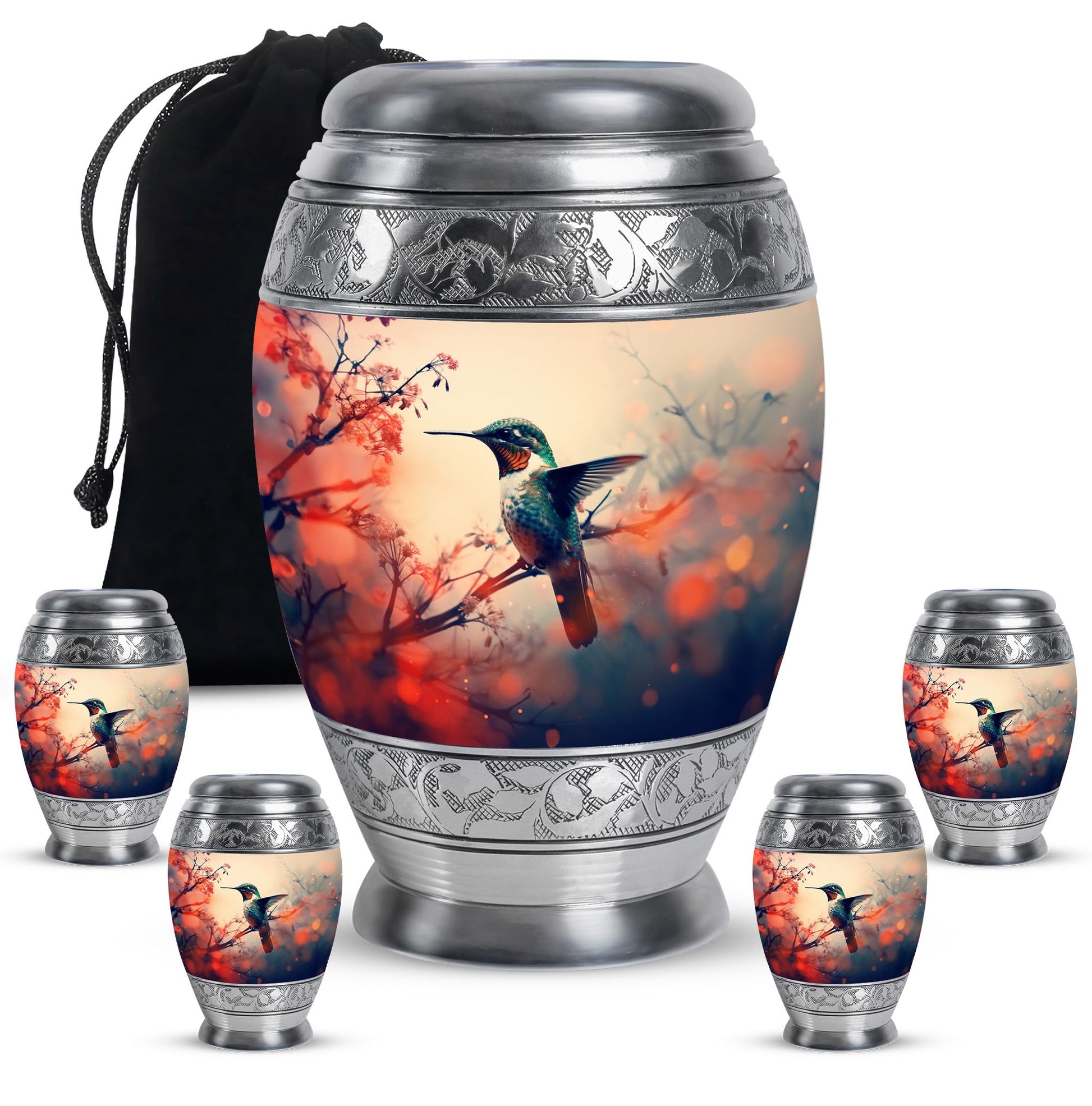 Humming Bird Cremation Urns For Burial Large Funeral, Ashes Urn