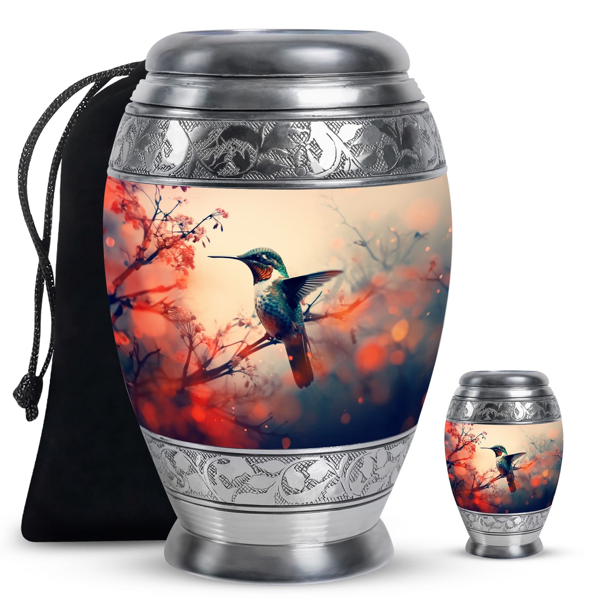 Humming Bird Cremation Urns For Burial Large Funeral, Ashes Urn