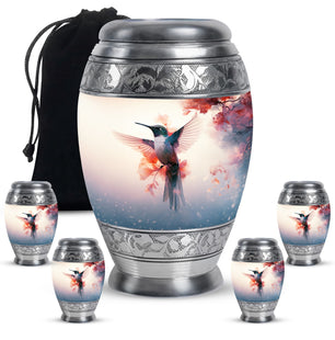 Humming Bird Keepsake For Ashes Funeral, Ashes Cremation Urn