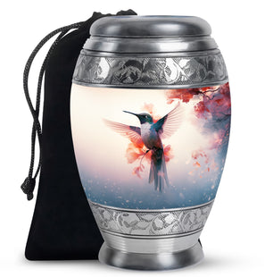 Humming Bird Keepsake For Ashes Funeral, Ashes Cremation Urn
