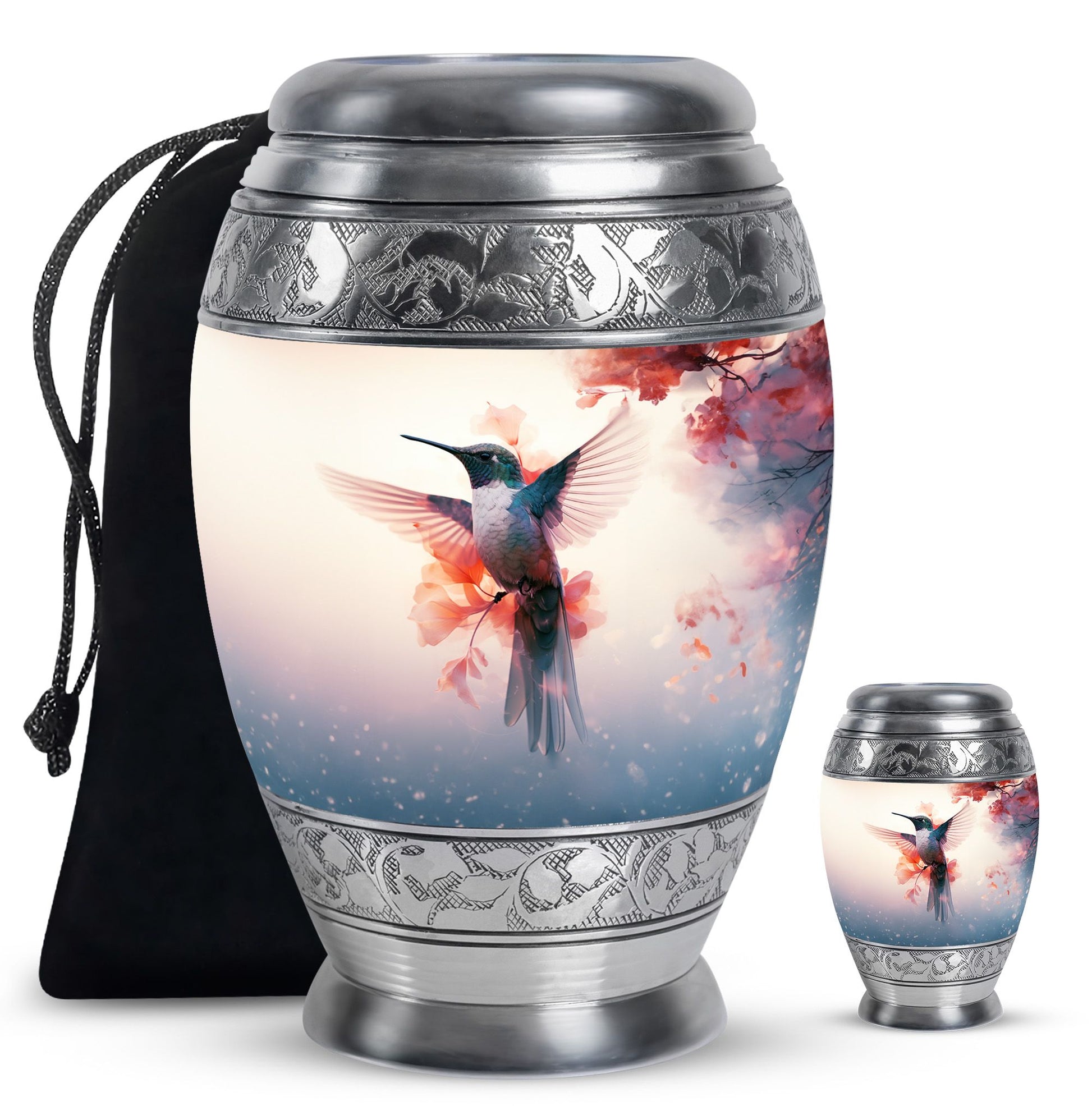 Humming Bird Keepsake For Ashes Funeral, Ashes Cremation Urn