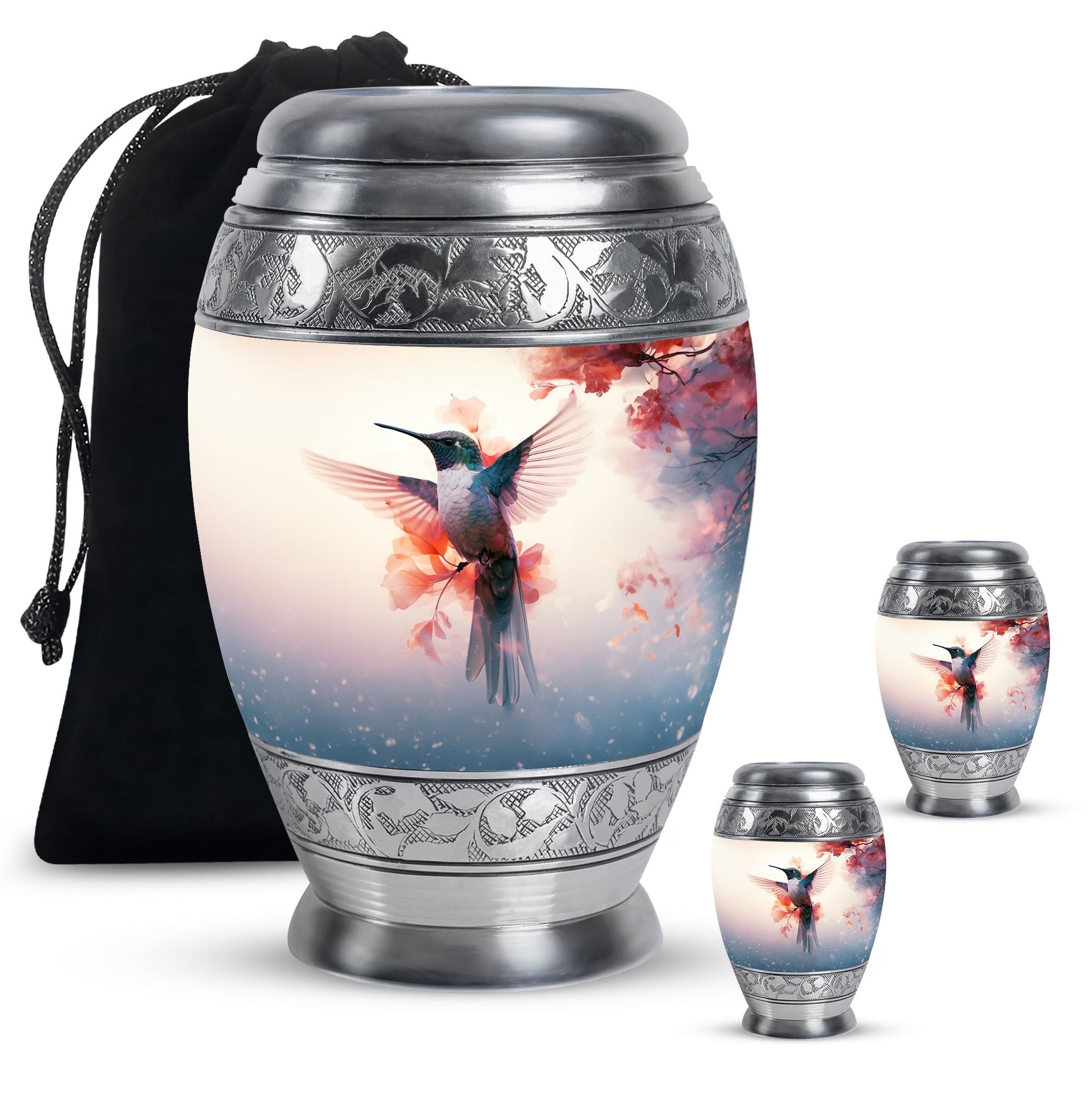 Humming Bird Keepsake For Ashes Funeral, Ashes Cremation Urn