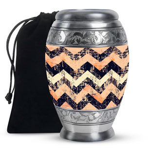Pattern Adult Male Urn For Ashes Large Teardrop, Heart Urn For Ashes