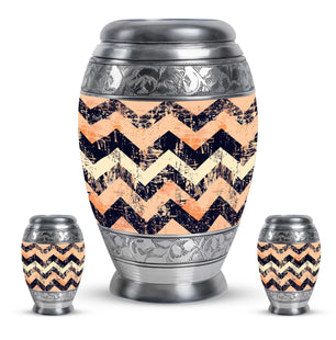 Pattern Adult Male Urn For Ashes Large Teardrop, Heart Urn For Ashes