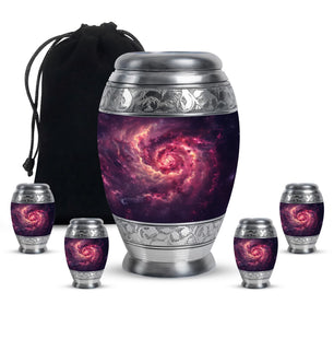 Galaxy Urns For Adult Male Dad Teardrop, Heart Cremation Urn