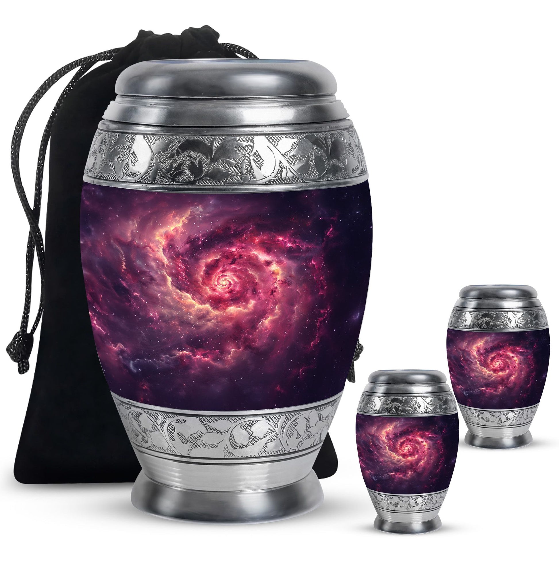 Galaxy Urns For Adult Male Dad Teardrop, Heart Cremation Urn