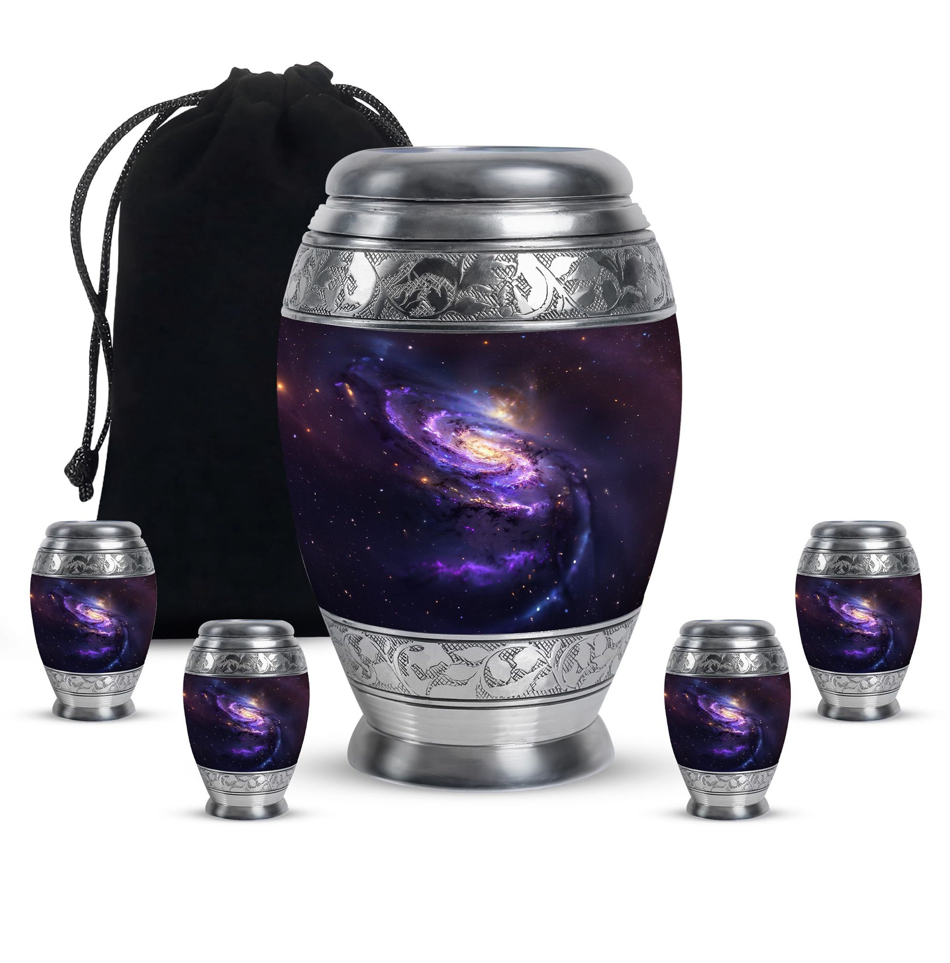 Galaxy Adult Cremation Urns Teardrop, Heart Shape Urn