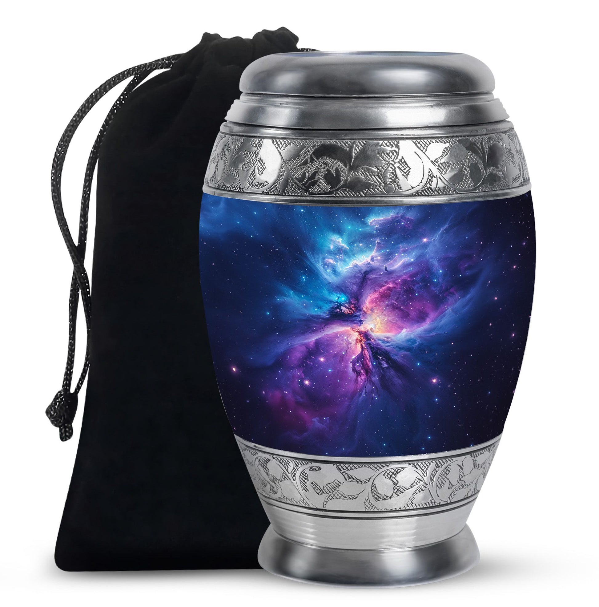 Galaxy Adult Size Urn Teardrop, Heart Cremation Urn For Ashes