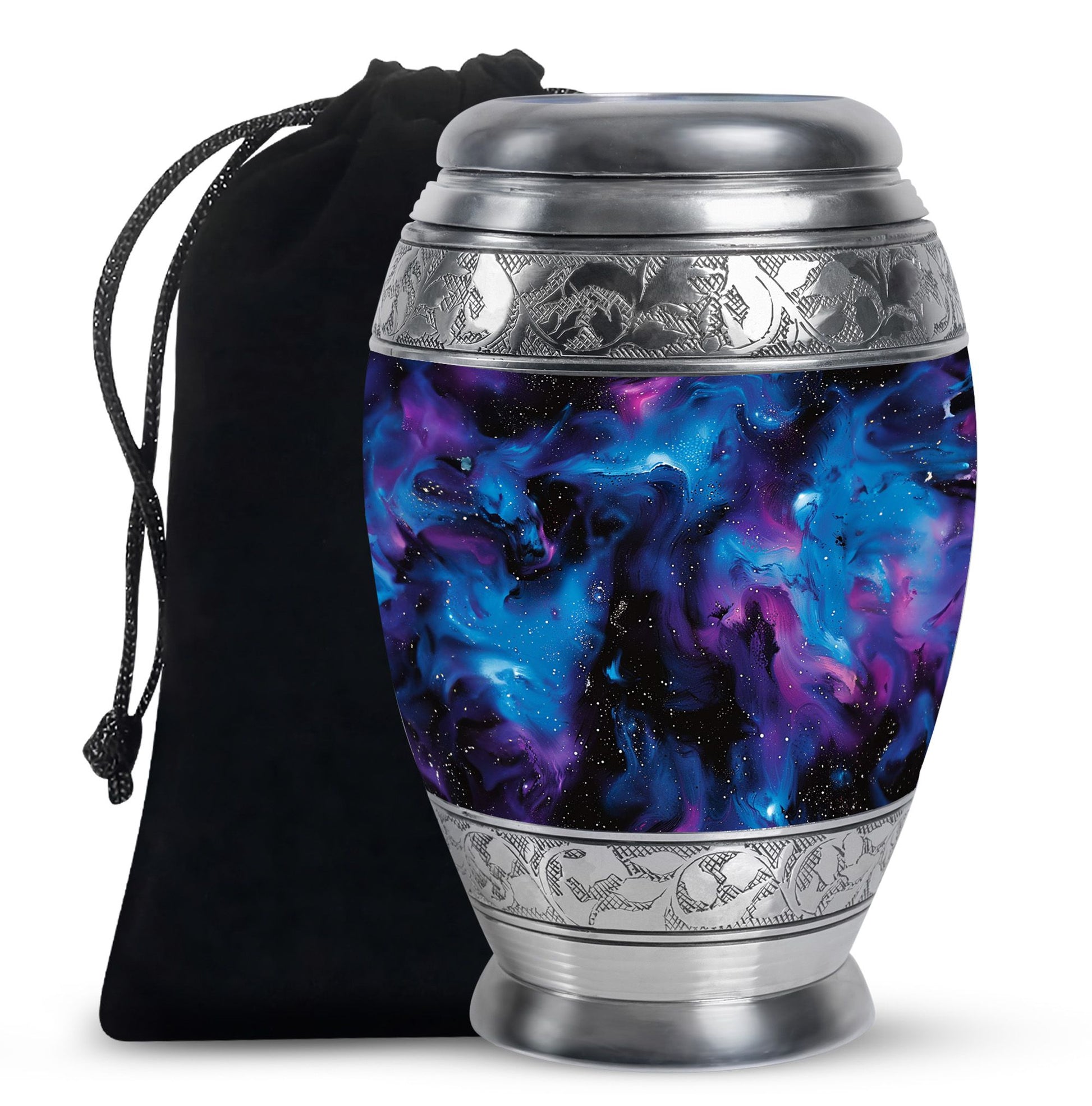 Galaxy Urn For Human Ashes Adult Large Teardrop, Heart Urn For Ashes