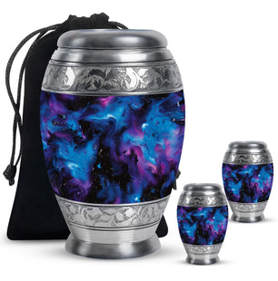 Galaxy Urn For Human Ashes Adult Large Teardrop, Heart Urn For Ashes