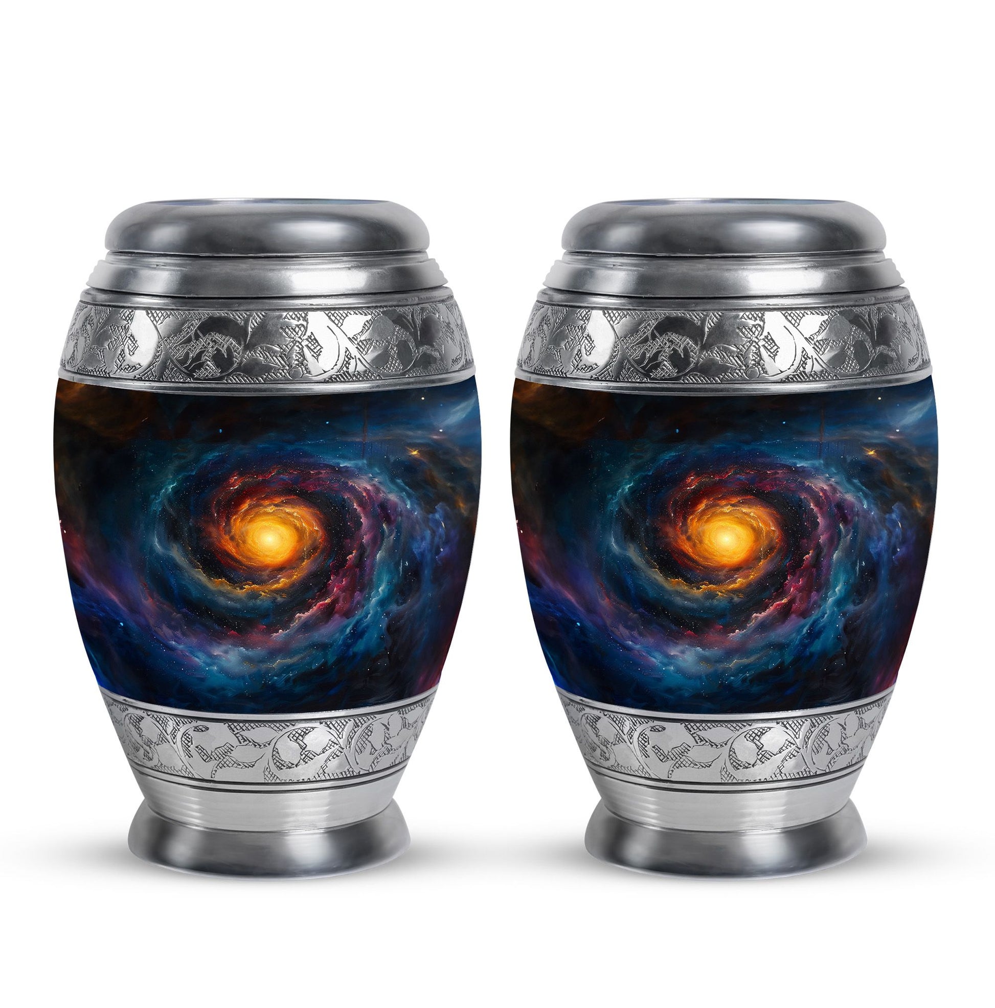Galaxy Urn For Son Teardrop, Heart Cremation Urn