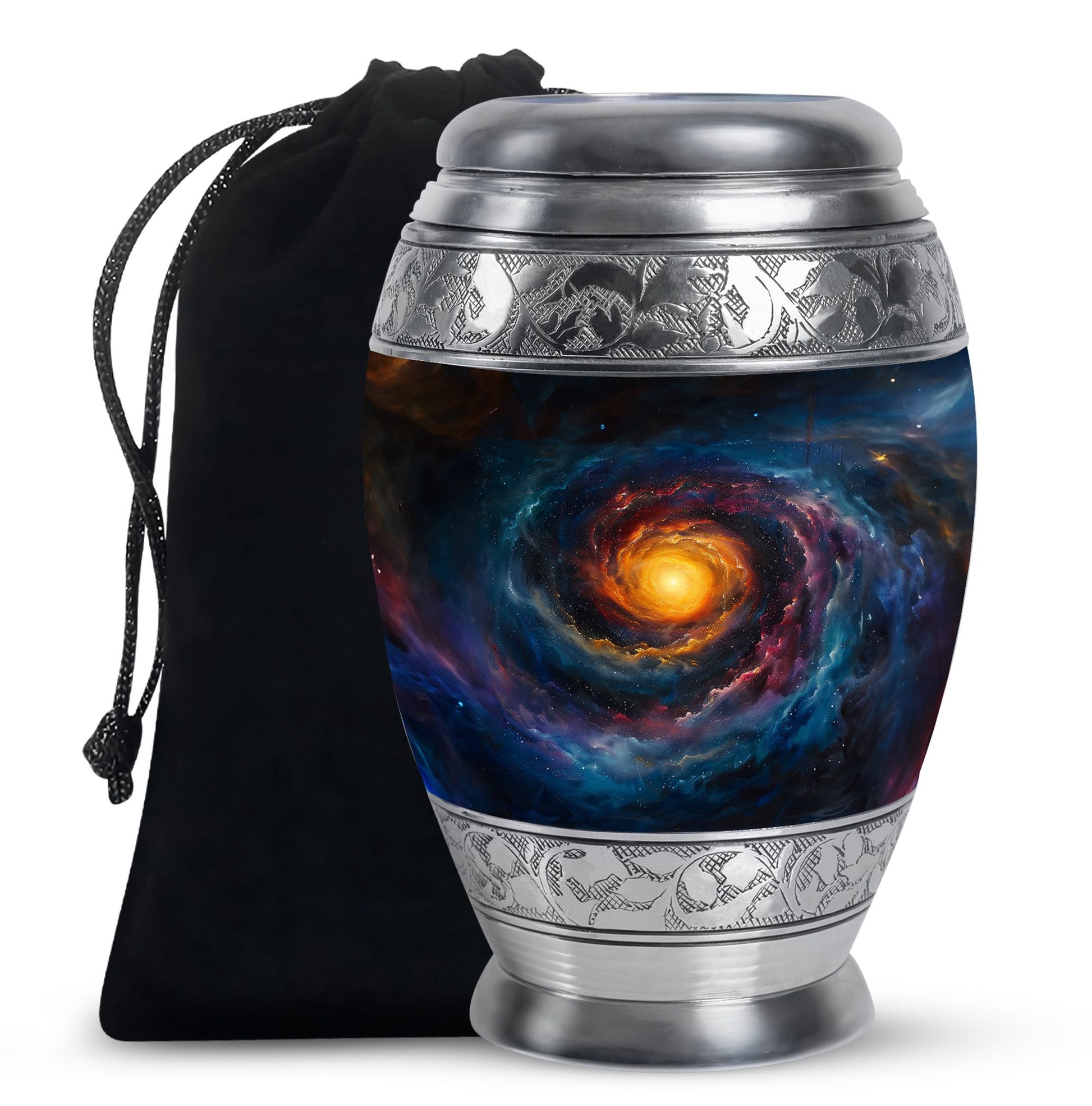Galaxy Urn For Son Teardrop, Heart Cremation Urn