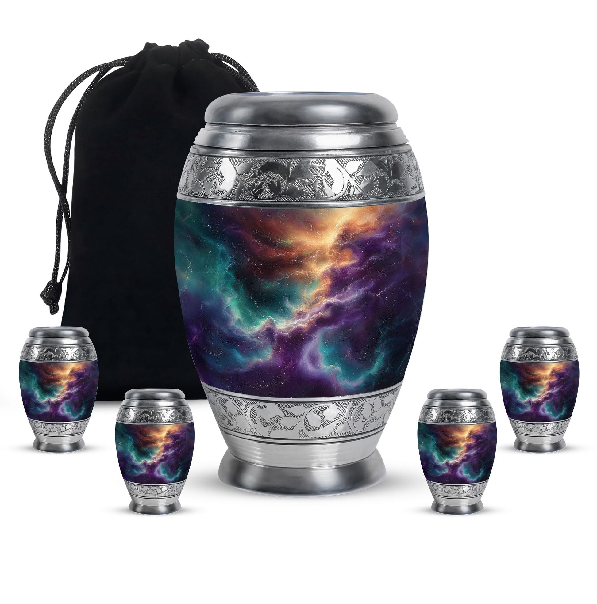 Galaxy Urn Dad Teardrop, Heart Shape Urn