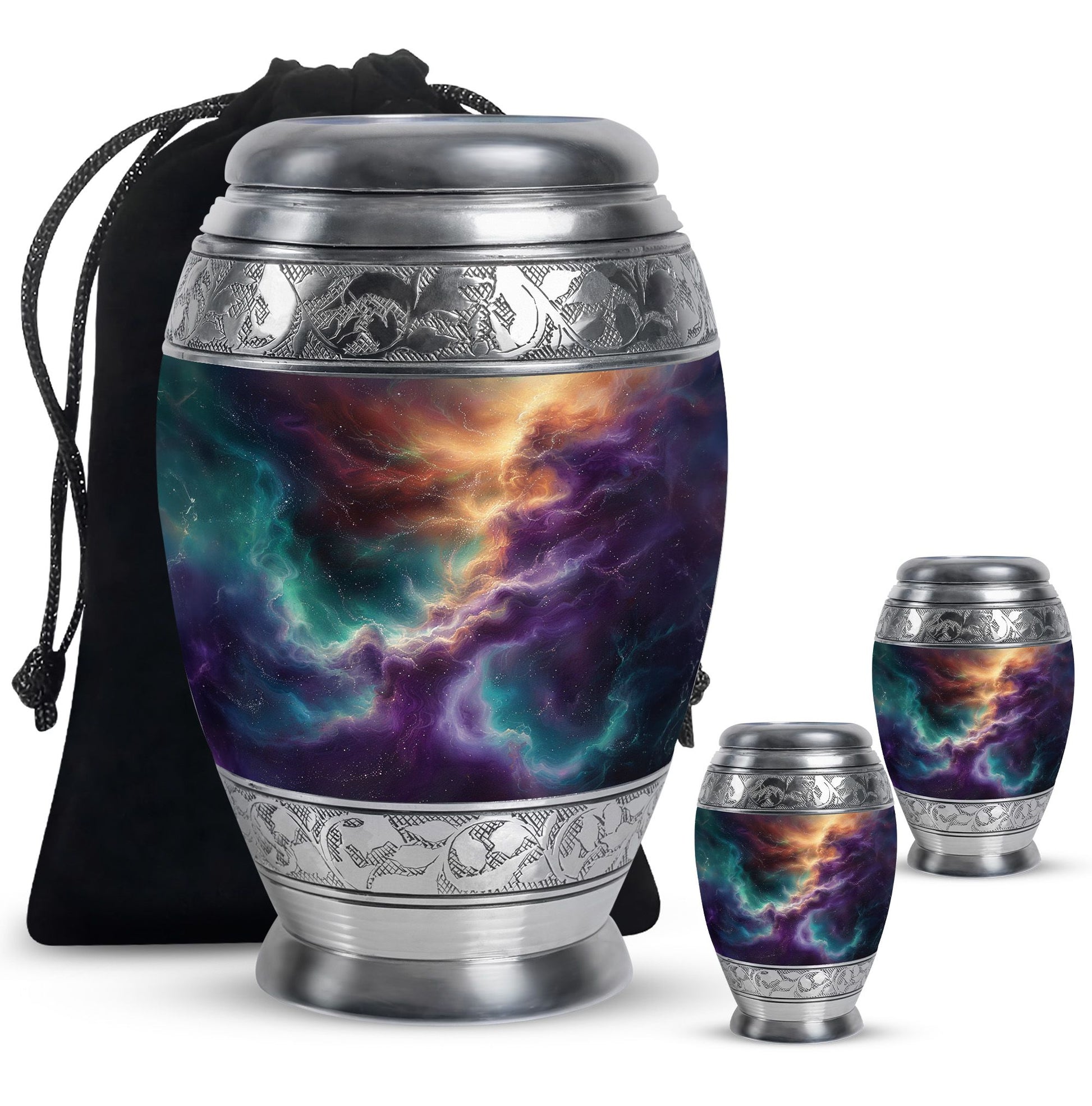 Galaxy Urn Dad Teardrop, Heart Shape Urn